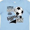 thumbnail image 4 of Inktastic Little Sister and Biggest Fan Soccer Player Girls Baby T-Shirt, 4 of 5