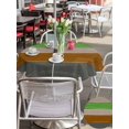 thumbnail image 5 of Outdoor Tablecloth with Umbrella Hole for Patio/Picnic/Party/Camping, Gray Brown Green Waterproof Table Cloth Round Cover Washable, Retro Farmhouse Gradient Wood (Dia 54"), 5 of 8