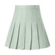 thumbnail image 2 of Gibobby Plisado Mini Falda De Las Falda plisada sólida para mujer y niña, falda básica, falda de diseño Aline(Verde， M), 2 of 4