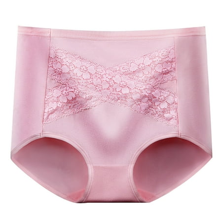 SCSAlgin Cotton Panty Briefs for Women Full Coverage High Waist Tummy Control Underwear Comfortable Breathable Panties