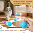 thumbnail image 3 of Risehigh Cat Toys for Indoor Cat Toy Smart Interactive Cat Toy Ball Rechargeable, 3 of 7