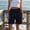 Black, variant on Only Moment Women's Summer Sweat Shorts Blended Fabric Knee Length Capris with Pockets High Waisted Athletic Casual Shorts for Women Cargo Shorts B,S