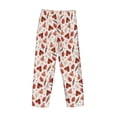 thumbnail image 3 of Lsque Autumn Brown Butterfly Print Men's Pajama Pants, Lounge Pant - Comfortable Home Wear,Elastic Waistband, Stylish Design-X-Large, 3 of 9