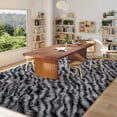 thumbnail image 5 of Janvonne 6x9 Fluffy Area Rug for Living Room Bedroom, Modern Shaggy Carpets Fuzzy Rug for Teens Dorm Bedside Home Decor Aesthetic, Heavy Duty Non Slip, Zebra Print, 5 of 8