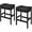 Black, variant on Grey Bar Stools, Set of 2 Bar Chairs - Saddle Barstools with Curved Surface, Thick Upholstery Counter Height Stools with Footrest, Breakfast Chairs for Living Room, Kitchen, Bar