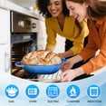 thumbnail image 4 of TLGREEN 2.5qt Enameled Cast Iron Dutch Oven for  Bread Baking, Oven Safe Dutch Oven Pot with Lid, Non-Stick Bread Oven Pot, Blue, 4 of 11
