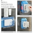 thumbnail image 3 of UPOUART 2Pcs Wall Mounted Wipes Box Holder Assorted Color PET Storage Home Use Kitchen Supplies, 3 of 8