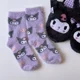 thumbnail image 1 of Calcetines de peluche Sanrio Kuromi con bonitos dibujos animados de anime My Melody Cinnamoroll, calcetines gruesos que mantienen el calor, a prueba de olores, regalos navideños para mujeres, 1 of 5
