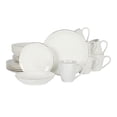 thumbnail image 2 of Vajilla Gibson Elite Redonda de porcelana color blanco solido con filo oro, servicio para 6 personas, 2 of 4