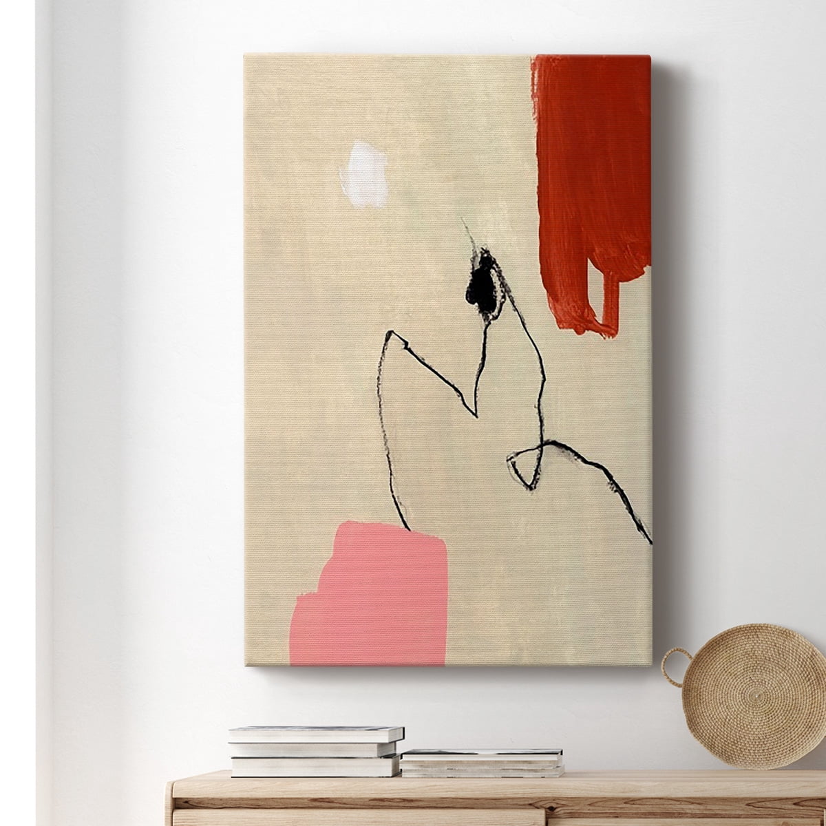 Terra Rosa Abstract II Premium Gallery Wrapped Canvas - Ready to Hang