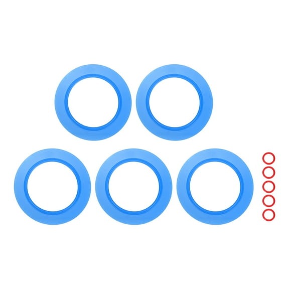 5  Pack Flush Valve Seal 2.76" ID. x 4.25" OD. Silicone Toilet Gasket, Light Blue