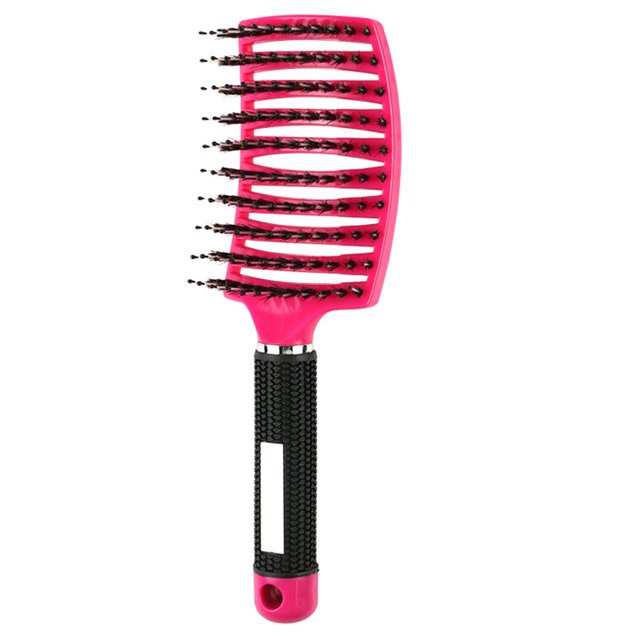 Peigne de Tête Robuste Solide Lisse Creux-Sculpté Conception Réduire l'Électricité Statique Outil de Coiffure Meniscus Cheveux Poils de Massage Com