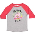 thumbnail image 3 of Inktastic Baby Flamingo My Grandma Loves Me with Flower Wreath Boys or Girls Toddler T-Shirt, 3 of 5