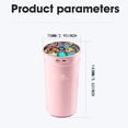 thumbnail image 3 of USB Mini Humidifier Diffuser & Humidifier 2 In 1 Aroma Humidifier Desktop Humidifier With LED Colorful Lights For Car Office Bedroom And Living Room, 3 of 9