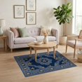 thumbnail image 3 of ODIKA Starfish Nautical Seashell Rolling Wave Border Bathroom Ocean Stain Resistant Low Profile for Dorm Room, Small Living Apartment, 3 of 7