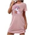 thumbnail image 2 of Tnhcen Robe de Nuit Grande Taille pour Femmes avec Imprimé d'Halloween / Robe de Nuit Douce Grande Taille pour Femmes / Ensemble de Pyjama Confortable pour la Maison P-2TG, 2 of 3