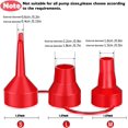 thumbnail image 2 of Replacement Nozzles Pump Set 3 Sizes Plastic Nozzle Air Pump Accessory for Partial Air Bed, Partial Air Pump Accessory (1, Red), 2 of 7