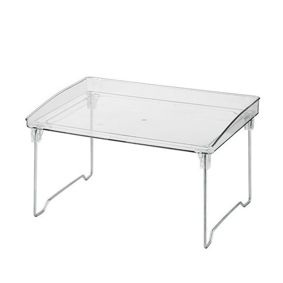 LEHOZIHEQ Acrylic Cabinet Organizer, mDesign Stacking Storage Organization for Shelves Inside Cabinets in Kitchen, Pantry, Cupboard, Fridge/Freezer