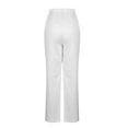 thumbnail image 5 of qolati Womens Silk Satin Pajama Pants Casual Loose Lounge Pants Lightweight Drawstring Elastic Waist Wide Leg Pjs Bottoms with Pockets, 5 of 8