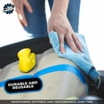 thumbnail image 4 of The Rag Company - Edgeless 300 - Microfiber Towels For Cars - 300gsm, 16in x 16in, Light Blue (10 Pack), 4 of 8