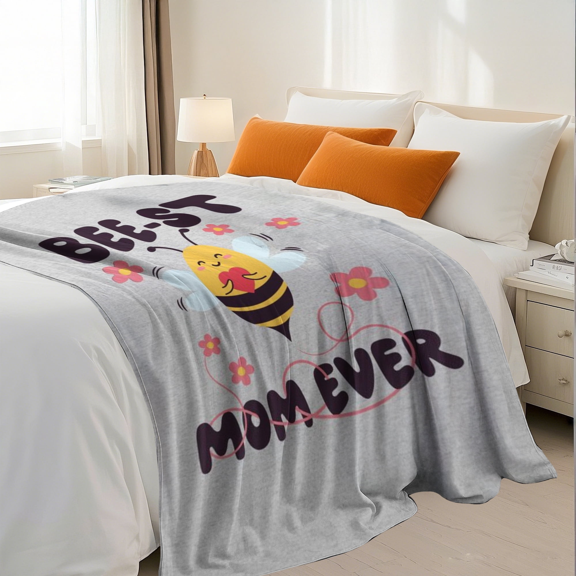 Mothers Day TTwin Blanket,Birthday Gifts for Mom, Mom Birthday Gifts, to My Mother Blanket Gift from Daughter Son, 60" x 80"