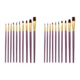 thumbnail image 1 of Juego de pinceles para pintar, 20 pinceles de nailon para pintura acrílica, para acuarela con óleo acrílico, arte de uñas faciales y pintura rupestre, 1 of 5