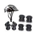 thumbnail image 2 of Juego de rodilleras y casco para patineta para niños, casco para bicicleta Plata, 2 of 8
