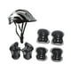 thumbnail image 2 of Juego de rodilleras para casco de bicicleta para niños, práctico casco con absorción de impactos. Plata, 2 of 9