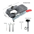 thumbnail image 3 of 35mm Concealed Hinge Jig, Accurate Locking Hinge Drilling Jig, Hole Guide Hole Puncher Locator Tools For Door Cabinets Hinges, 3 of 6