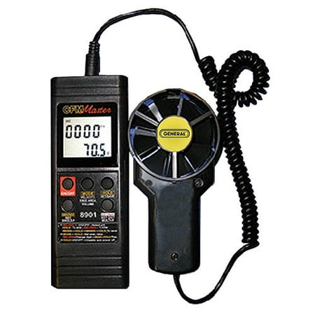 General Tools DCFM8901 Digital Two Piece Air Flow Meter with RS232 Output