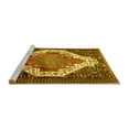 thumbnail image 2 of Ahgly Company Machine Washable Indoor Rectangle Medallion Yellow Traditional Area Rugs, 8' x 12', 2 of 4