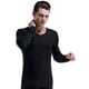 thumbnail image 5 of Ropa Interior Térmica para Hombre, Camisa de Manga Larga con Cuello en V y Capa Base para Invierno, Gris, Talla L, 1 Unidad, 5 of 6