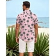 thumbnail image 5 of COOFANDY Men Hawaiian Shirts Button Down Short Sleeve Beach Shirts Pride Month, 5 of 6
