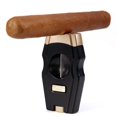 thumbnail image 3 of Cortador de puros con corte en V, Cuchillas de acero inoxidable, Regalo atractivo, Diseño ergonómico, Bloqueo seguro, Con resorte,, 3 of 5