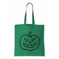 thumbnail image 1 of Halloween Pumpkin, Halloween Cotton Canvas Re-Usable Shopping & Carry-All Tote Bag, 1 of 3