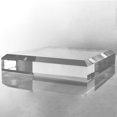 thumbnail image 2 of CiaoHER 2in Thickness Beveled Solid Acrylic Display Block Clear Polished Pedestal Stand Riser Solid Base (11x11), 2 of 4