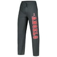 thumbnail image 4 of Men's Concepts Sport Charcoal/Red Los Angeles Angels Meter Top & Pants Sleep Set, 4 of 5