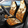 thumbnail image 3 of Uourmeti Car Seat Covers Full Set Car Front Seats Polyester, Compatible with Vehicle Seats SUV Seats, for Trucks Cars, Highland Cattle Pumpkin, 3 of 10