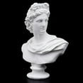 thumbnail image 4 of 5.9" Classique Grec Dieu du Soleil et de la Poésie Tête Résine Sculptures Portrait, 4 of 7