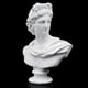 thumbnail image 4 of 5,9 '' estatua clásica del busto de Apolo de mitología mini Zulema Figura de mitología griega, 4 of 7