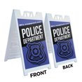 thumbnail image 3 of We Support our Police Department 24" x 36" Double Sided A-Frame Sidewalk Sign Includes 2 Plastic Inserts Foldable Portable White Signicade Civic Engagement Professional Display Bold, 3 of 6