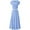 Baby Blue, variant on Women's 2 Piece Sets Summer Outfits Dressy Casual Knit Short Sleeve Top High Waist Long Skirt Set S-XL