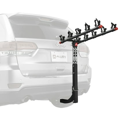 Allen Sports Deluxe 5-Bicycle Hitch Mounted Bike Rack, (Best Two Bike Hitch Rack)