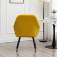 thumbnail image 5 of DeeHome Tuchico Contemporary Velvet Upholstered Accent Chair, Yellow, 5 of 9