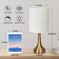 thumbnail image 2 of Set de 2 lámparas Bedside Touch Boncoo, regulables, 40 cm, con bombilla, 2 of 8