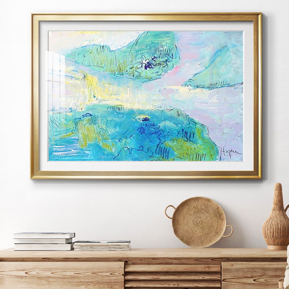 Smooth Sailing in the Heartland Premium Framed Print - Ready to Hang