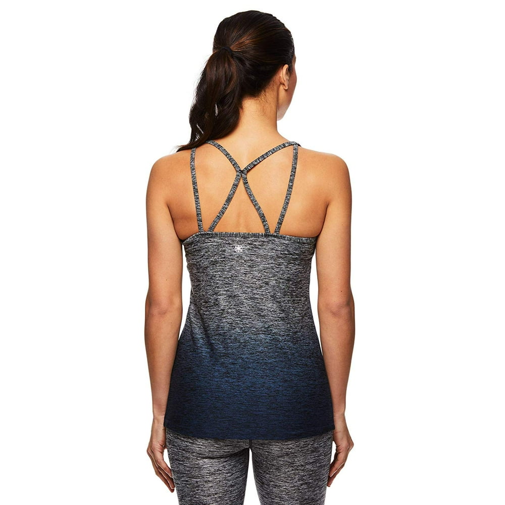 Gaiam Women's Strappy Racerback Yoga Tank Top w/Builtin Medium