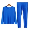 thumbnail image 1 of Ropa de otoño, pantalones largos para hombre, finos, de verano, de seda de hielo, para niños, con perspectiva elástica alta, de secado rápido, ajustados y sedosos, ropa interior, 1 of 6