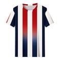 thumbnail image 5 of 4th of July Shirts Women USA T-Shirt American Flag Crew Neck Tee Tops, 5 of 7