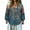 *Navy, variant on ClodeEU Women's V Neck Long Sleeve Boho Blouse,Casual Print Loose Fit Top Navy,Women's Plus L